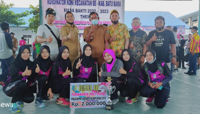 SEI SUKA  Putri Juarai Peringkat 3 Piala Bupati Batu Bara  Sedangkan Putra Juarai Ke 4