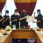 Ketua DPRD Sumut Baskami Ginting saat menerima keorganisasi keagaman sumut. (Foto/ist)