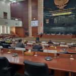 Ruang paripurna gedung DPRD Sumut membahas rancangan Perubahan PABD 2021