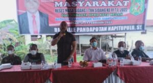 Reses Masa Sidang I Tahun Sidang Ke III TA 2022, Renville Napitupulu: Aspirasi Akan Sampaikan di Musrembang