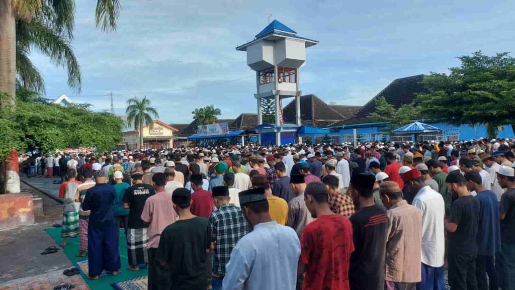 Rutan 1 Medan Laksanakan Shalat Idul Fitri 1443 H Bersama Warga Binaan
