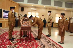 Beberapa Pejabat Fungsional Dilantik, Wabup Harap Realisasi Visi Sergai “Maju Terus” Makin Maksimal