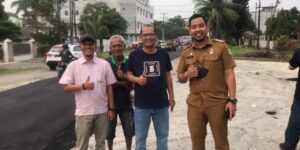 Berkat Upaya Antonius Tumanggor, Jalan Danau Marsabut Diaspal