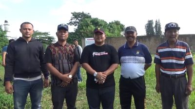 Panitia Tanah Wakaf Gelar Gotong Royong Dihadiri Camat Medan Denai, Baharuddin : Arahan Wali Kota Medan Dekat Dengan Masyarakat Berikan Pelayanan Prima