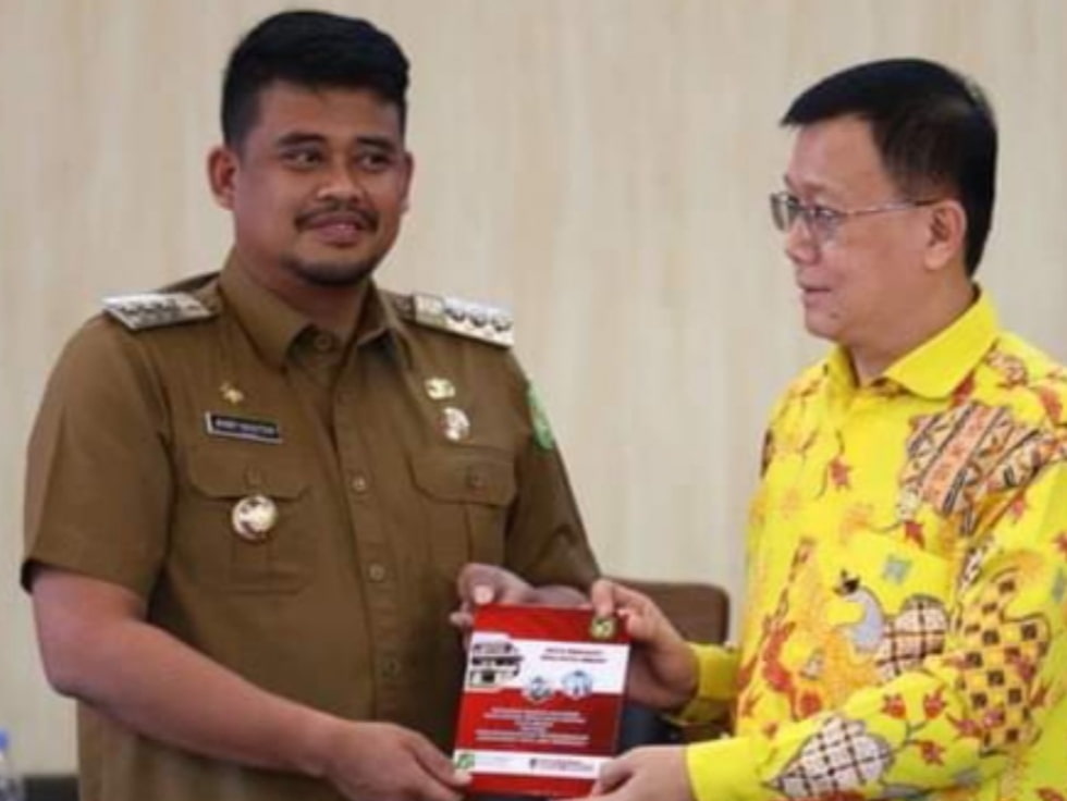 Wali Kota Medan dan Ketua DPRD Medan, Senin (16/01/2023). (Foto : ist).