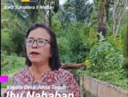 300 Hektar Persawahan di Desa Juma Teguh Terbantu Irigasi Bantuan BWS Sumatera II