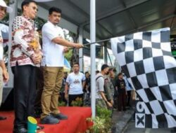 Dampingi Walikota Medan Bobby, Hasyim Lepas Mudik Gratis Bareng Pemko Medan