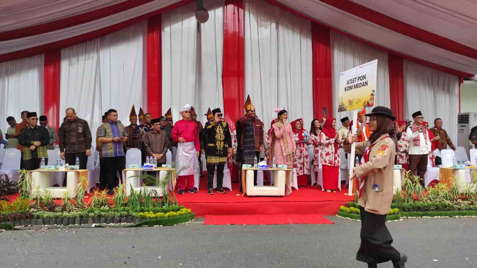Keterangan foto: suasana acara Colorful Medan Carnival 2023 di Lapangan Benteng Kota Medan, Sabtu (8/7/2023). (Foto: ist).