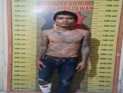 Polsek Belawan Berhasil Meringkus Residivis, Usai Merampas HP dan Tebas Korban