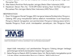 Ada Skenario Apa Dibalik SK Perpanjangan Plt Ketua JMSI Sumut