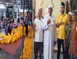 Ketua PK Partai Golkar Belawan Berbagi Daging Kurban Kepada Masyarakat