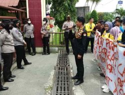 Polrestabes Medan Lakukan Pengamanan Unras Bemnus Sumut di Poldasu
