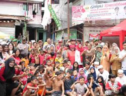 Tidak Peduli Ditengah Kondisi Banjir, Masyarakat Kampung Aur Semangat Gelar Upacara HUT Ke 78 Kemerdekaan RI
