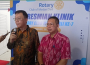 Wong Chun Sen Hadiri Peresmian Klinik Rotary of Club Medan Deli