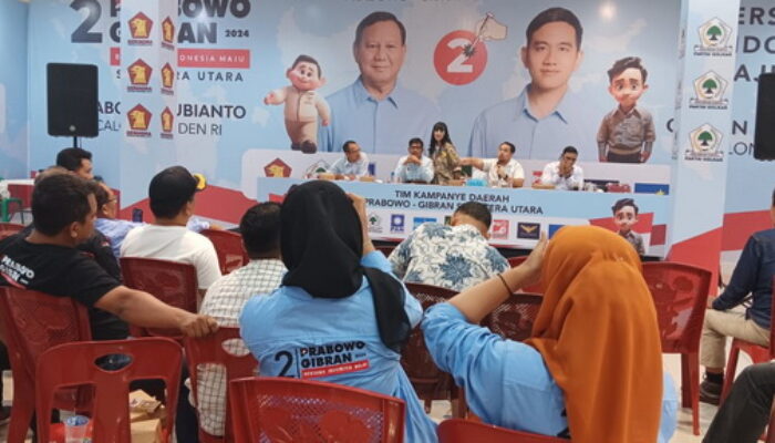 TKD Sumut Gelar Rapat Konsolidasi Bersama 38 Relawan Prabowo-Gibran