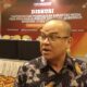 Ketua KPU Sumut saat wawancara di acara Diskusi 'Partisipasi dan Peningkatan Kapasitas Media pada Pemilihan Gubernur dan Wakil Gubernur Sumatera Utara Tahun 2024' yang berlangsung di ruangan Washington JW Marriot Hotel, Selasa (25/06/24). (pelitaharian.id/Arya).