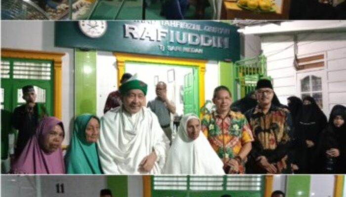 Wong Hadiri Pengajian di Ponpes Rafiuddin Al Barokah Medan