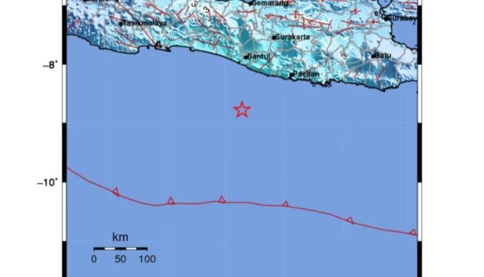 Gempa Tektonik M5,8 Guncang Samudra Hindia Selatan Gunungkidul, BMKG Pastikan Tidak Ada Potensi Tsunami