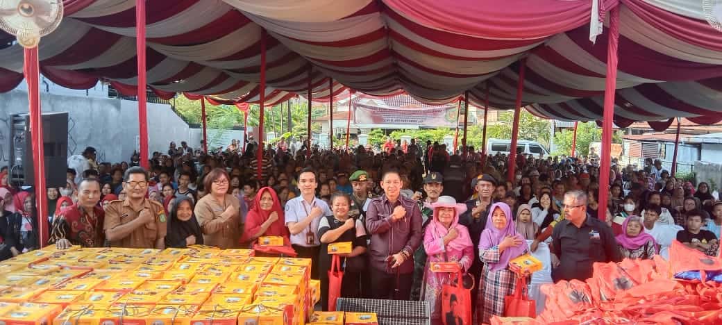 Suasana Sosper Anggota DPRD Medan, Wong Chun Sen tentang kesehatan, Senin (26/8/2024). (pelitaharian.id/ist).