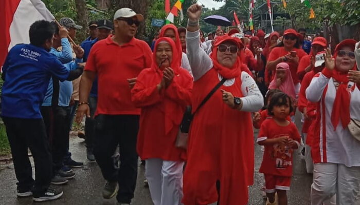 Ribuan Emak-Emak Meriahkan Jalan Santai Pasti Bobby di Medan