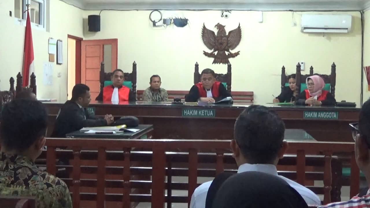 Suasana sidang Sita Eksekusi di Ruangan 4 di PN Lubuk Pakam, Kamis (22/08/2024) pagi. (pelitaharian.id/Aris HST Sinurat).