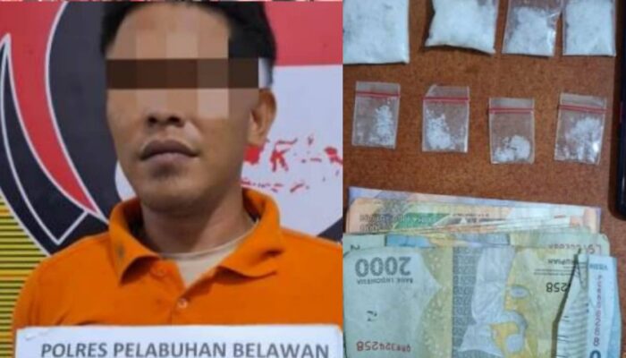 Dapat Laporan Dari Warga, Polres Pelabuhan Belawan Tangkap HR Pengedar Narkoba