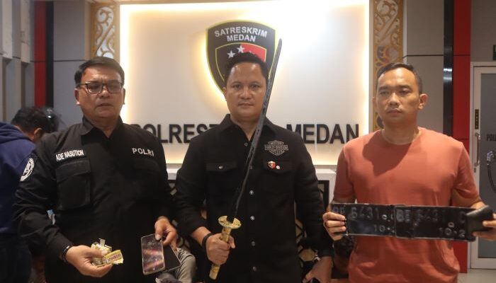 Geng Motor Texas Bikin Onar, 10 Anggota Ditangkap Sat Reskrim Polrestabes Medan