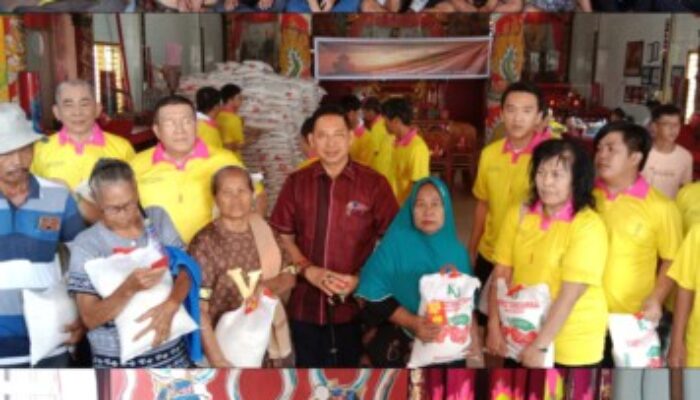 Perayaan Pho To, Wong Bersama Yayasan Sosial Kushinara Bagikan 1500 Paket Sembako dan Angpao
