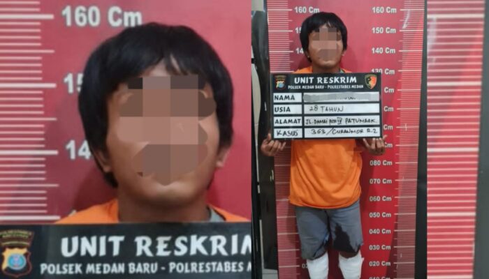 Pelaku Curanmor Ditembak Kaki, Begini Kronologi Pencurian Motor di Medan