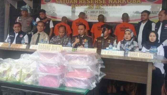 Pengungkapan Besar! Satres Narkoba Polres Asahan Gagalkan Penyelundupan 18 Kilogram Sabu dan 86.500 Butir Ekstasi dari Malaysia di Perairan Asahan