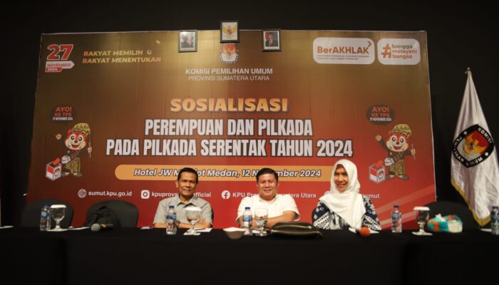 KPU Sumut Dorong Partisipasi Perempuan di Pilkada Serentak 2024, Sosialisasi Digelar Meriah di Medan