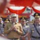 Pj. Bupati Langkat H.M. Faisal Hasrimy, AP., M.AP, saat menghadiri Upacara Pembukaan Pendidikan Pembentukan Bintara dan Tamtama Polri Gelombang II T.A 2024 yang diselenggarakan di Lapangan Upacara Satya Haprabu Sekolah Polisi Negara (SPN) Polda Sumut Hinai, pada Senin pagi (22/7/2024).(pelitaharian.id/ist)
