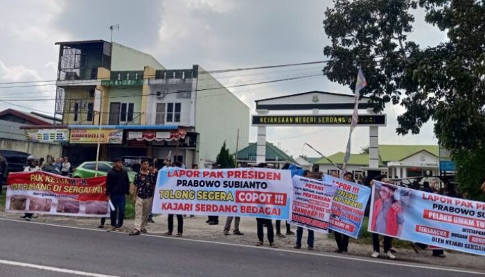 Demo Panas di HUT ke-21 Sergai, Mahasiswa dan Warga Gugat Keadilan Hukum!