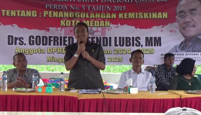 Sosialisasi Perda Kemiskinan, Godfried Effendi Lubis Jelaskan Bantuan untuk Warga Medan
