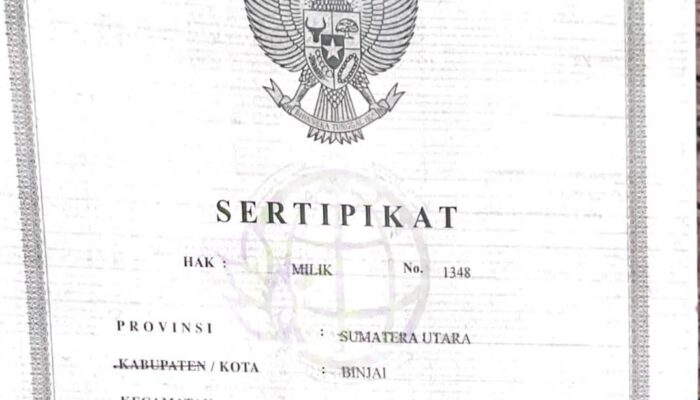 Sertifikat Tanah Muhammad Real Vatha Syahputra Hilang di Binjai, Warga Diminta Bantu Informasi Jika Menemukannya