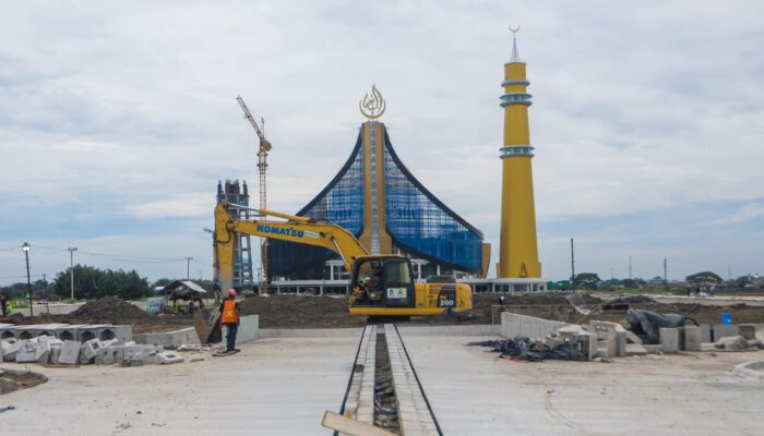 Pembangunan Masjid Medan Islamic Center Ditargetkan Rampung Desember 2025, Wakil Wali Kota Medan Lakukan Peninjauan