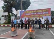 Mengejutkan! Kejari Binjai Musnahkan Ratusan Butir Ekstasi dan Puluhan Gram Sabu di Halaman Kantor