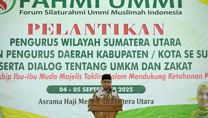 Pelantikan Fahmi Ummi Sumut, Wagub Surya Tekankan Sinergi dengan Pemprov dan Pemberdayaan Perempuan