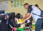 Gerakan Pangan Murah di Medan Marelan, 400 Goni Beras Ludes Diborong Warga