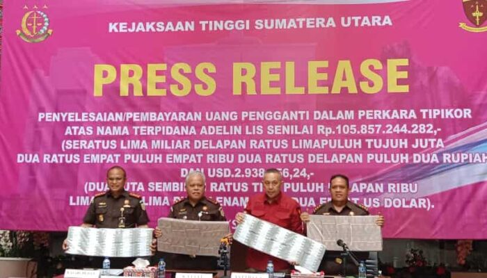 Adelin Lis Lunasi Rp105 Miliar dan US$2,9 Juta: Kajati Sumut Tegaskan Komitmen Pulihkan Kerugian Negara