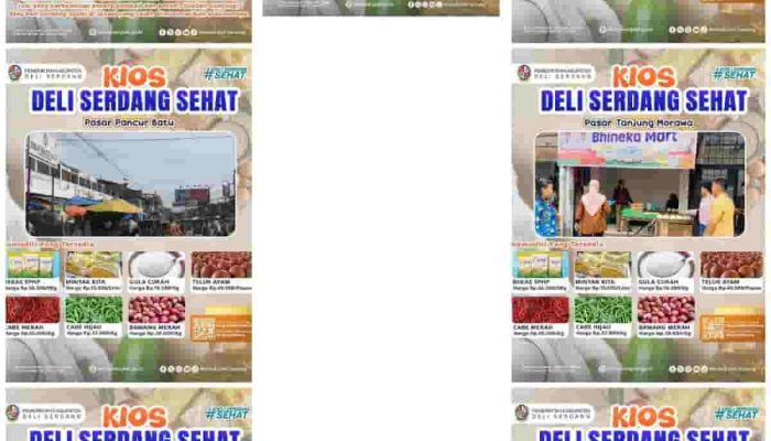 Pemkab Deli Serdang Hadirkan Kios Deli Serdang Sehat, Tekan Inflasi Lewat Harga Kebutuhan Pokok Terjangkau