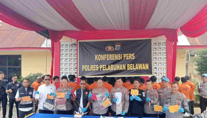 Polres Pelabuhan Belawan Tangkap 19 Pelaku Kriminal: Begal, Narkoba hingga Pencabulan Anak
