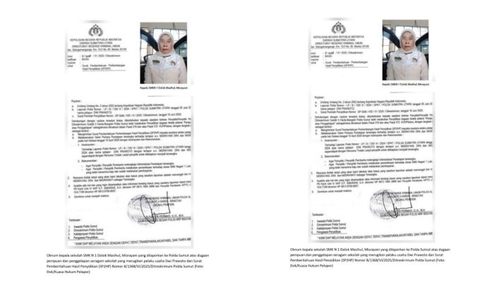 Status Tersangka Tak Ditahan, Kasus Dugaan Penipuan Kepala SMKN 1 Dolok Masihul Jadi Sorotan