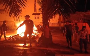 Polisi Bakar Barak Diduga Tempat Pesta Sabu di Labura, Warga Kampung Baru Sebut Lingkungan Lebih Aman