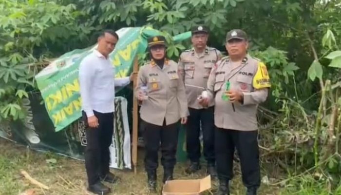 Polisi Musnahkan Barak Diduga Sarang Narkoba di Hamparan Perak, Tiga Bong Ditemukan Saat Penyisiran