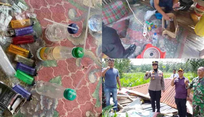 Laporan Warga Ditindaklanjuti, Polisi Musnahkan Barak Diduga Lokasi Penyalahgunaan Narkoba di Deli Serdang