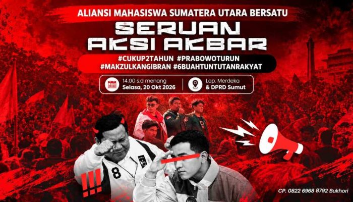 AMSUB Rencanakan Aksi 500 Mahasiswa di Medan, Enam Tuntutan Soroti Dua Tahun Pemerintahan Prabowo-Gibran